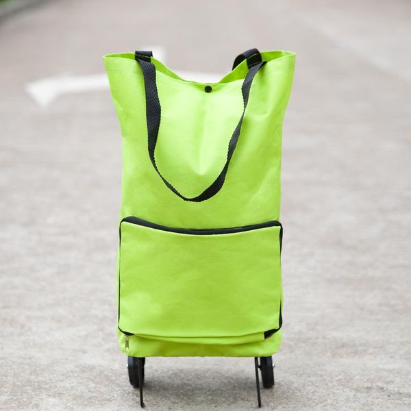

shopping bags folding cart bag for women groceries trolley on wheels bolsas supermercado reutilizable carro reusable nylon