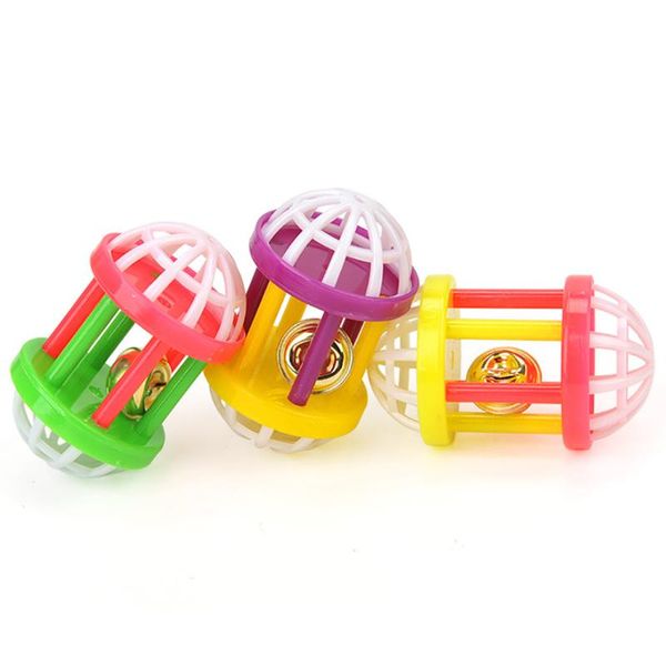 

1pc cat toy creative dumbbell shape funny exercise ball bell pet kitten dog playing accessories toys