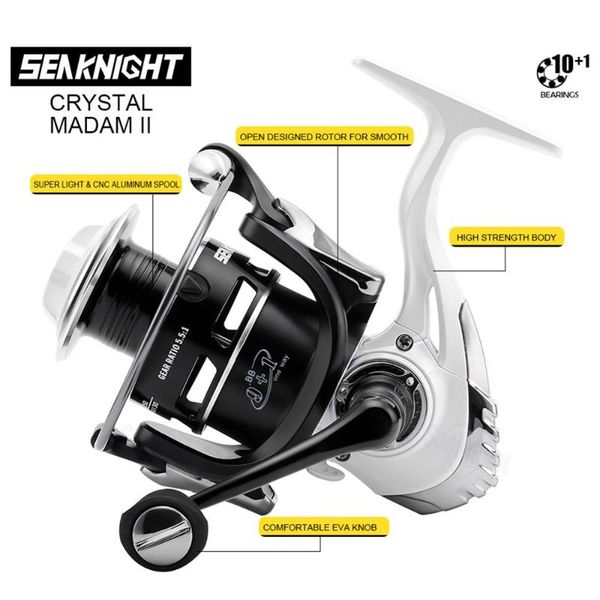 

high carbon steel fishing reel 2000/3000/4000/5000 spinning 5.5:1 7kg-13kg max drag carp outdoor weel accessories baitcasting reels