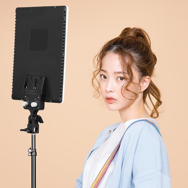 

dimmable 288pcs led video light panel eu us plug 3000k-5600k camera po studio lamp pography lighting for youtube vlog flash heads