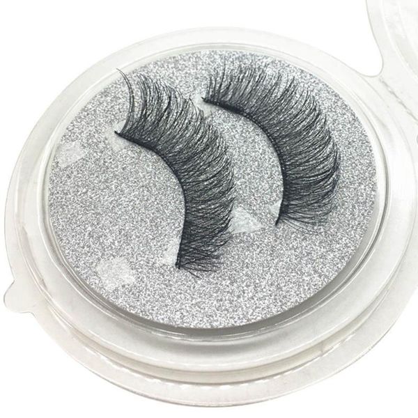 

beauty fashion 1 pair 3d magnetic false eyelashes lashes reusable magnet drop