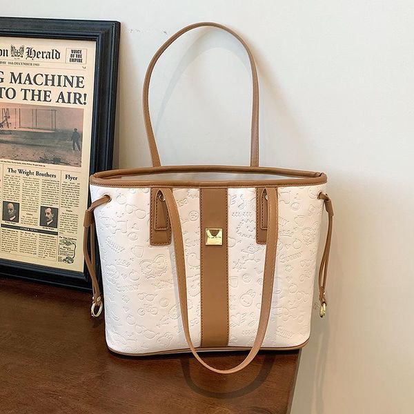 

evening bags luxury large capacity female tote bag fashion embossing shoulder pu leather women casual travel handbag