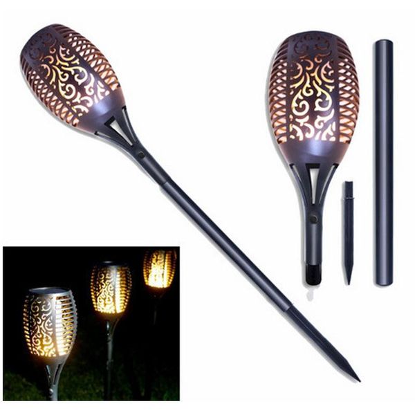 

solar lamps led flame lights outdoor 12 garden light flickering torches lamp for courtyard balcony