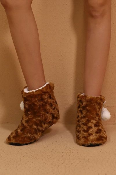 

slippers women tan pompom panduf, Black