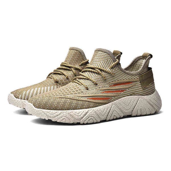 

men's shoes autumn 2021 fashion couple casual sneakers comfortable flying woven sneakers, Black