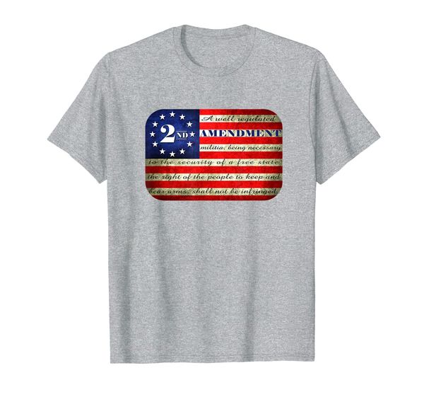 

pro 2nd amendment right to bear arms usa 2a constitution t-shirt, White;black