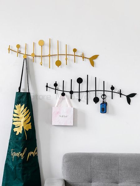 

hooks & rails hole key hook wall mounted storage hanger creative fitting room