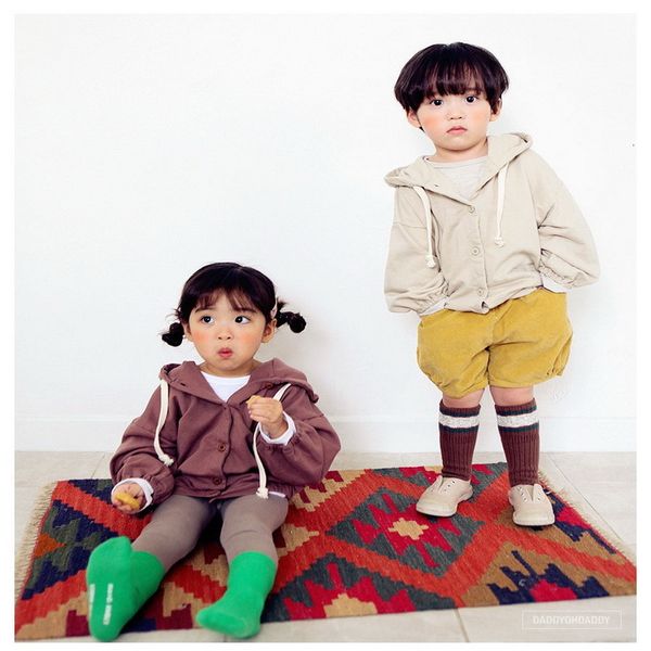 

men's hoodies & sweatshirts wholesale spring baby boys girls hooded long sleeve soild color coat casual style fashion children clothes, Black