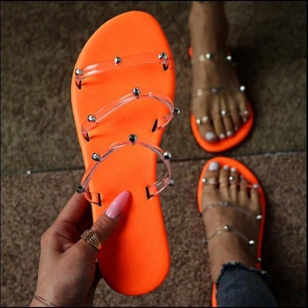 

slippers red snake pattern gem pvc slippers women outdoor candy-colored beach sandals spring summer ladies bright rhinestones ms yrew, Black