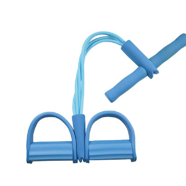 

resistance bands sell 4 tube strong fitness latex pedal exerciser women men sit up pull ropes yoga spring chest expander