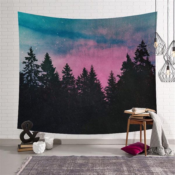 

tapestries polyester forest wall hanging mandala tapestry throw boho decor hippie paisley art yoga mat sleeping pad