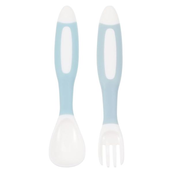 

forks 1 set baby self feeding fork and spoon eating utensils children dinnerware