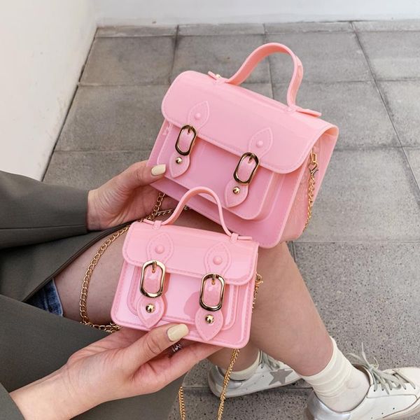 

evening bags mini small chain crossbody bag 2021 patent leather shoulder ladies messenger luxury cute pink tote