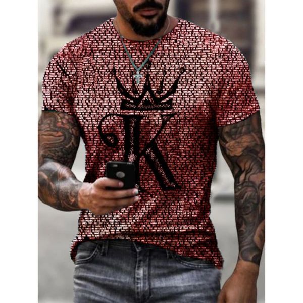 

k original 3d printing t-shirt unique fashion beautiful breathable comfortable daily party travel visual impact gothic style mens short slee, White;black