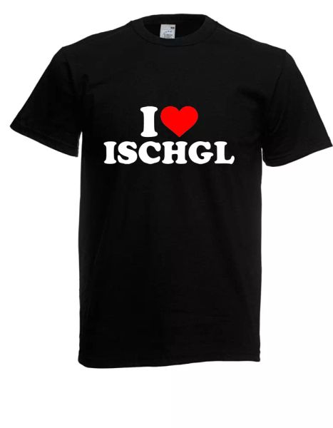 

mens t-shirt i love ischgl to 5xl, White;black