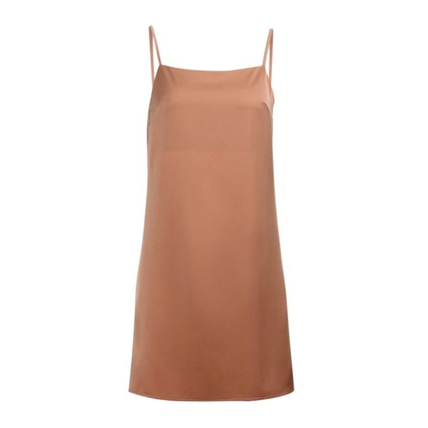 

casual dresses ladies summer open back dress, solid color boat neck dress with thin straps, Black;gray