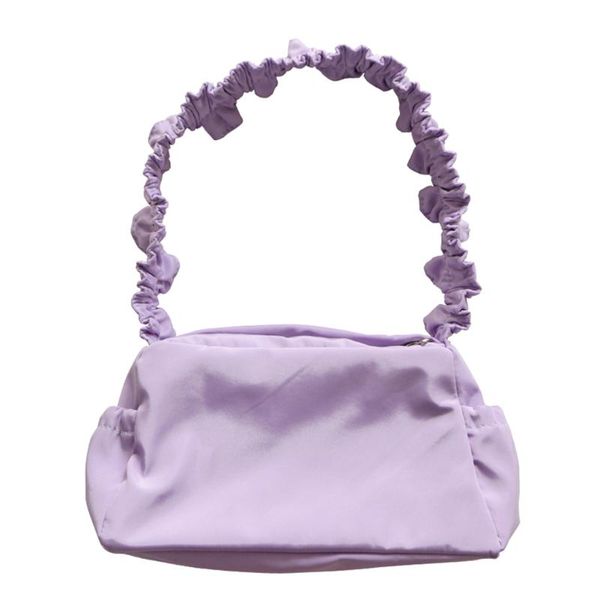 

retro women totes candy color shoulder bags ruffle trendy messenger bag shopping