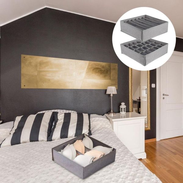 

storage drawers 2pcs compartment underwear case socks box for home