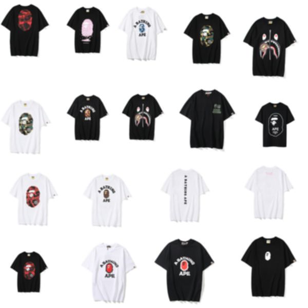 

2021 japanese summer new hedgehog printed t-shirts for men and women casual cotton round collar short sleeve, White;black