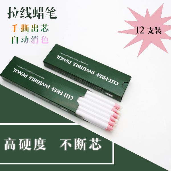 

painting pens no cutting invisible marking for garment leather fading pen high temperature vanishing drawing line crayon, Black;red