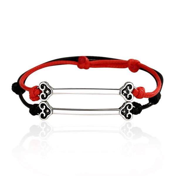 

retro good luck couple bangle bracelet charm love vintage link lovers gift health jewelry link, chain, Black