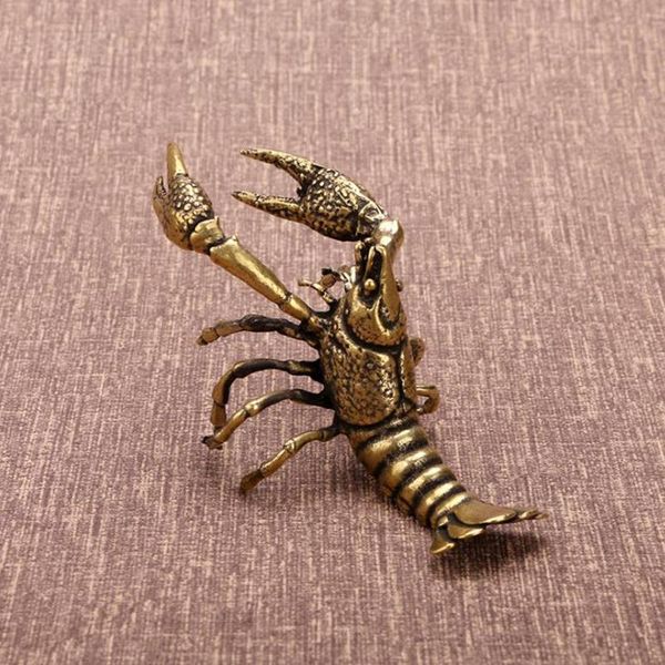 

pure copper animal lobster tea pet products mini seafood big sea animals classic statue sculpture nordic decoration home decorative objects
