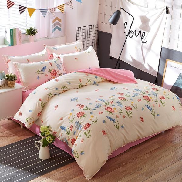 

spring and summer home textile bedding garden princess four piece set