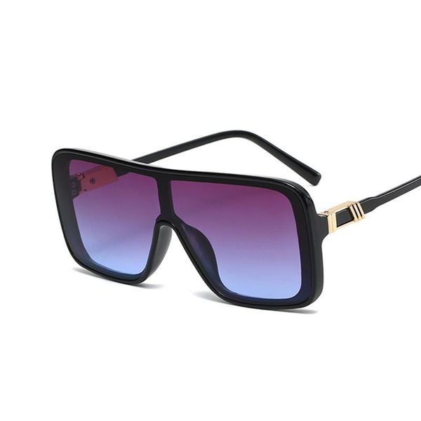 

outdoor eyewear oversized flat sunglasses men women brand designer gradient sunglass big frame driving glasses punk lunettes luxe