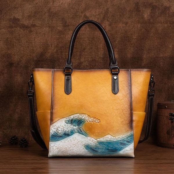 

evening bags 2021 retro ladies handbag large-capacity bucket type short-distance travel business trip luggage bag fashion personality