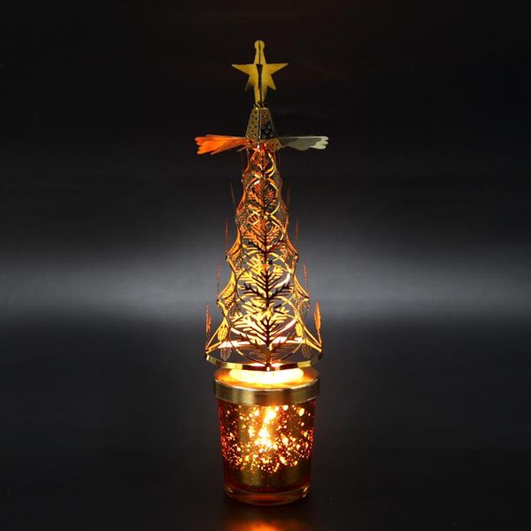 

rotating metal nordic candlestick glass silver creative candle holder bedroom kaarsen houder romantic home decoration mm60zt holders