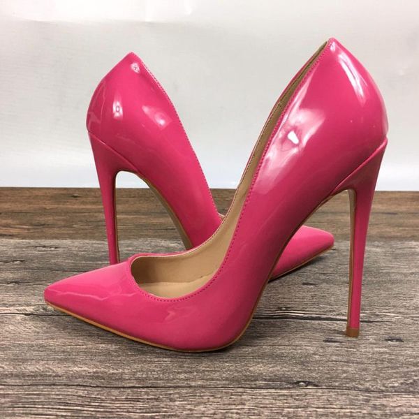 

dress shoes lady high heels exclusive patent brand ms. 8 cm  12 female, Black