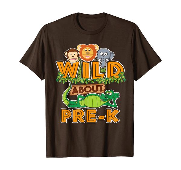 

wild about pre-k back to school classroom t-shirt, White;black