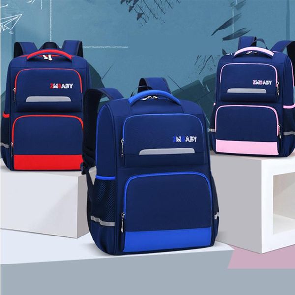 

backpack elementary school luminious book bag reflective strip waterproof bags for kids satchel bagpack girl schoolbag