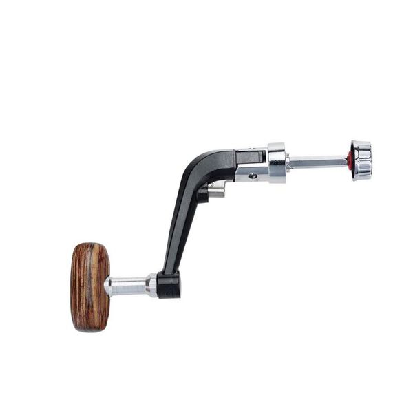 

baitcasting reels 1pcs metal spinning fishing reel handle folding rocking arm for 1000-7000 wheel wooden knob tackle accessories