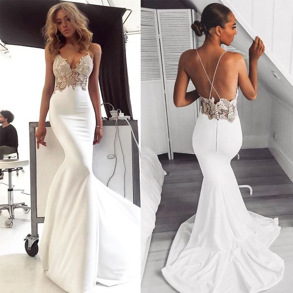 

classic mermaid evening dresses dubai sleeveless party gowns lace sequins women prom dress middle east sweep train robe de soriee new design, Black