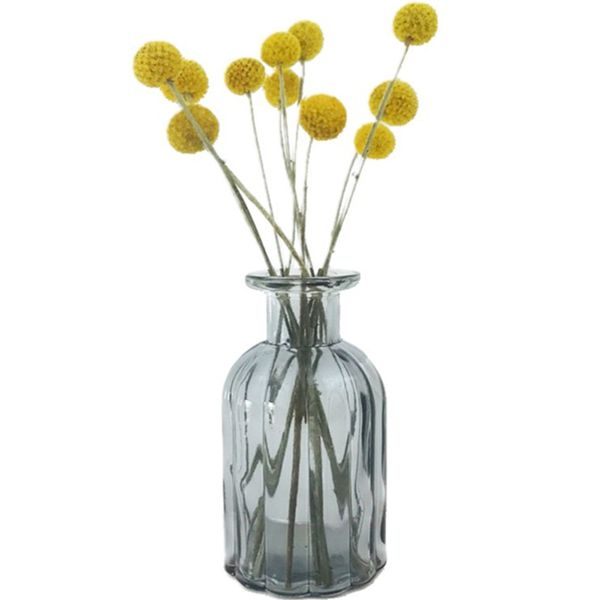 

narrow mouth vases art gass crysta fower hydroponic botte for tabe bue-grey fowers not incuded