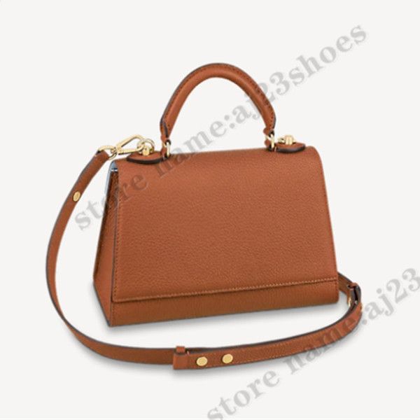 

twist one handle pm handbag everyday bag caramel brown shoulder cross-body carry flat designer bags