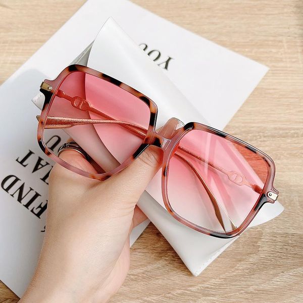 

sunglasses oversized frame black shades square women oval brand designer vintage fashion sun glasses female, White;black