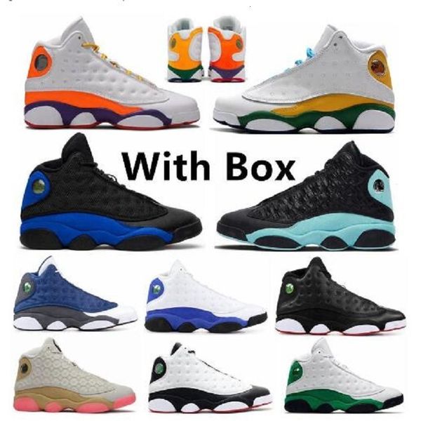 

new playground hyper royal 13 13s island green mens women basketball shoes bred flint 13s he got game lucky green sports shoe