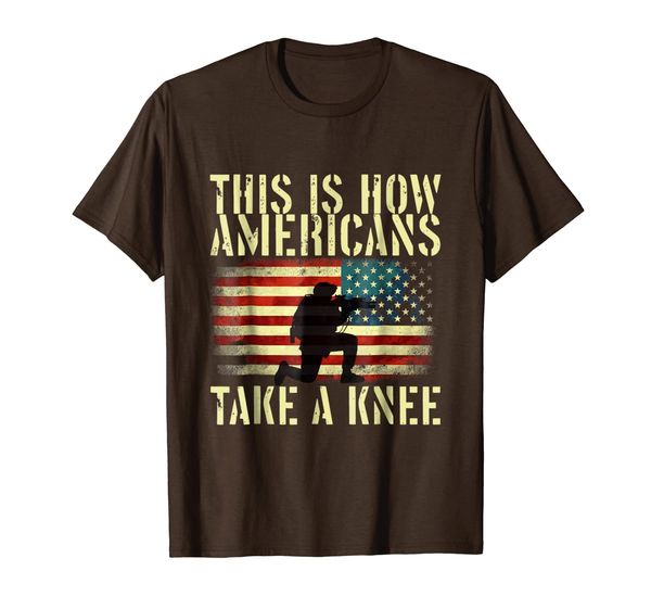 

this is how americans take a knee t shirts, White;black