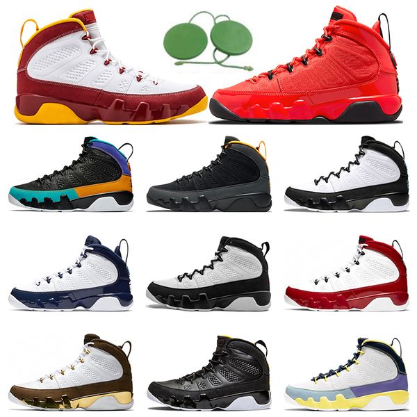 

mens basketball shoes 9 9s chile red change the world melo crawfish bred racer blue dream it university gold trainers sports sneakers outdoo, White;red