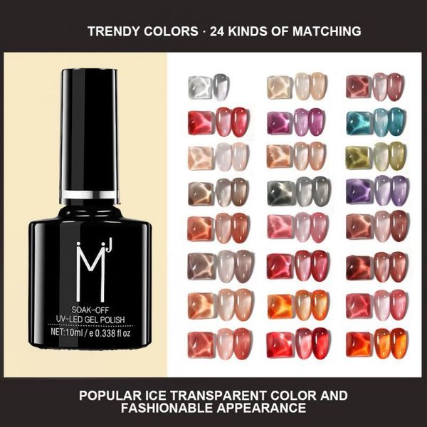 

nail gel 24-color ice-permeable jelly japanese-style finger oil potherapy kit shop for polish anti-overflow glue tslm1, Red;pink