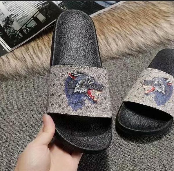 

129kw latest men design women flip flops slippers fashion leather slides sandals ladies casual shoes, Black