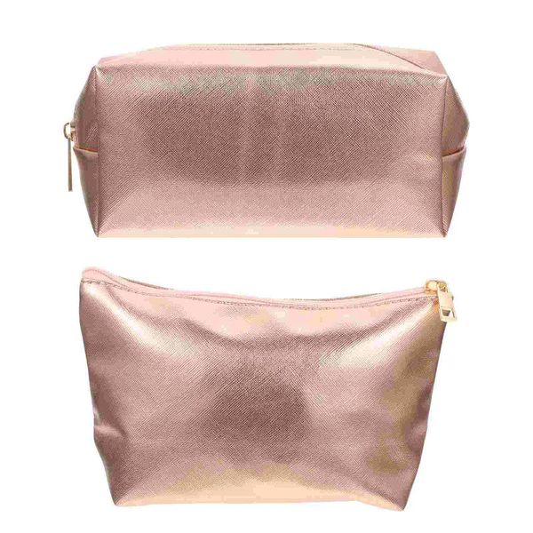 

storage bags 2pcs makeup portable pouches simple design cosmetic