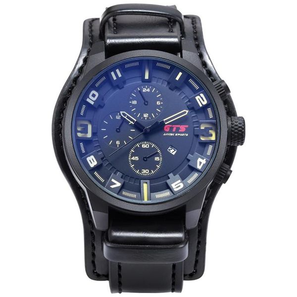 

wristwatches 2021 mens watches luxury brand calendar fashion male clock leather sport military men wristwatch dropship@50, Slivery;brown