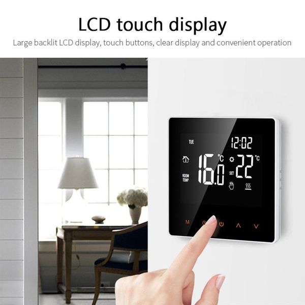 

smart home control no wifi thermostat water/gas boiler lcd display electric floor heating temperature controller
