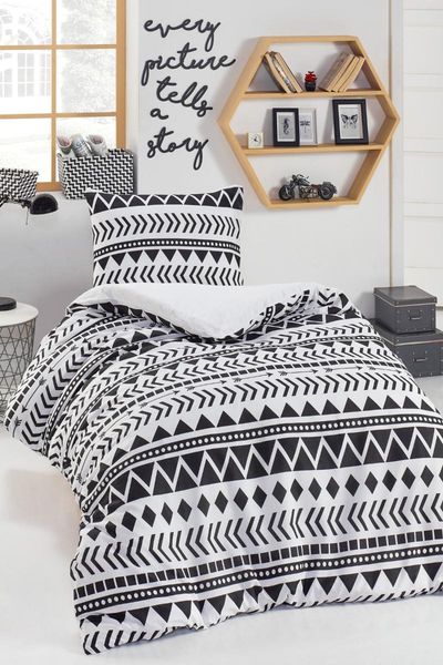 

bedding sets junior duvet cover set single artec black-white ep-022036