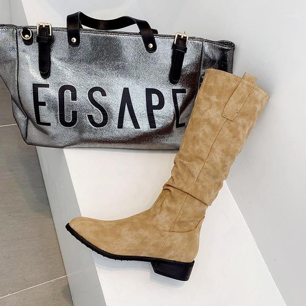 

boots women's winter warm comfortable party shoes fashion high heels lace up1, Black