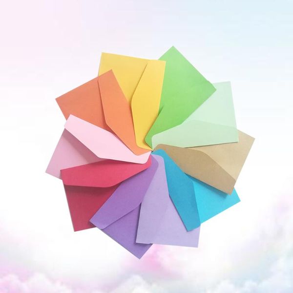 

mini size color envelope blank monochrome envelope(random color) gift wrap