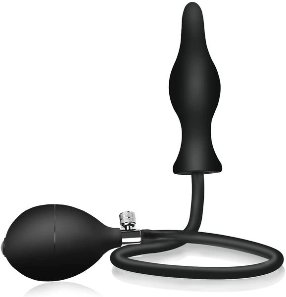 Massagem de silicone Expanda Plug Anal Inflável - Body-Seguro Grau Médica Impermeável Botão Brinquedo Sexo para Masculino